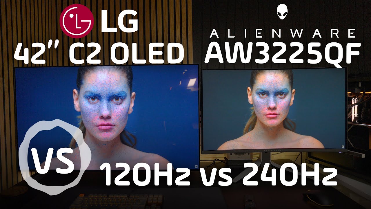Alienware AW3225QF против LG C2 42