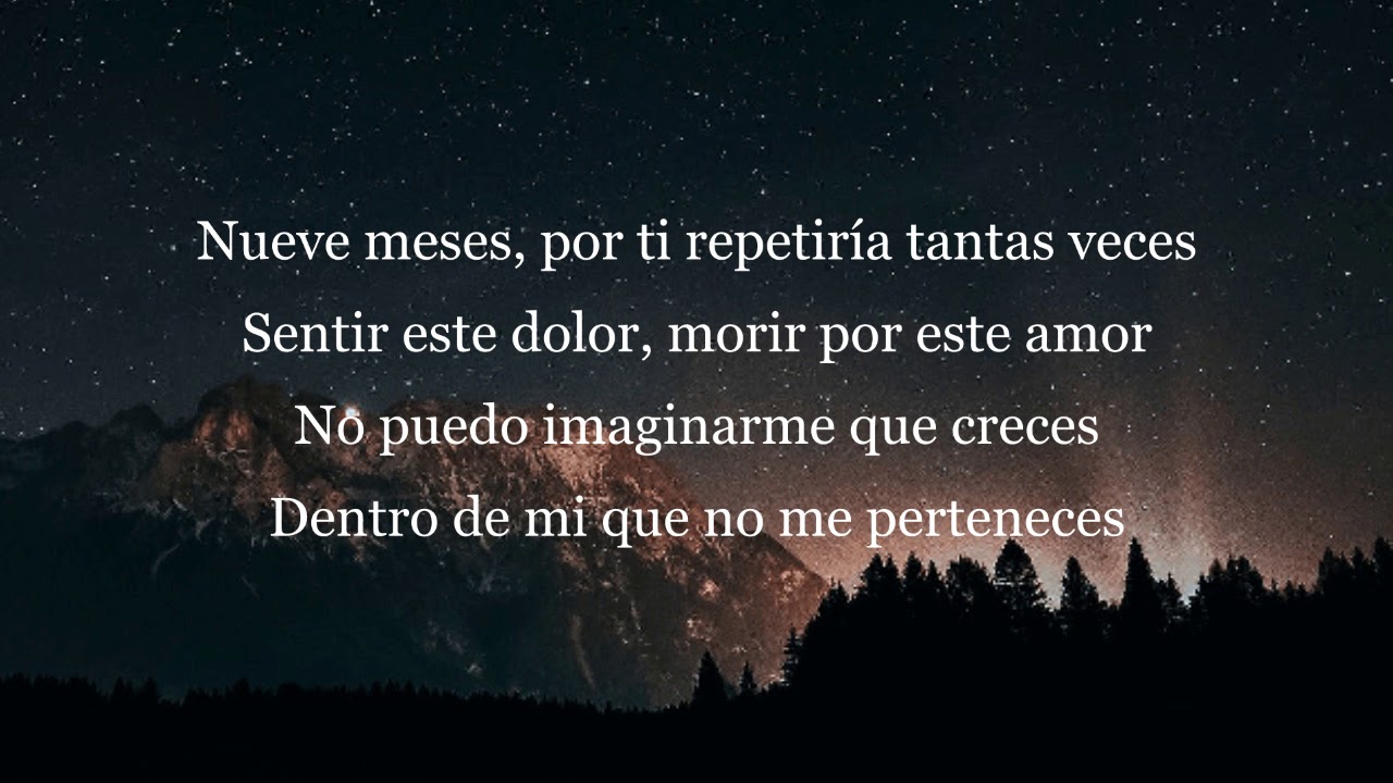 Camila - Nueve Meses (Letra)