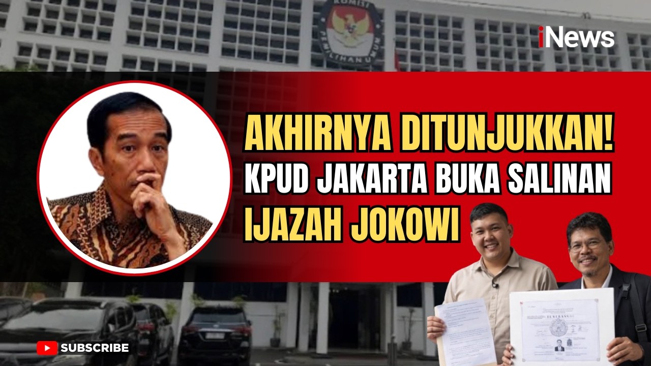 Ijazah Jokowi Saat Daftar Gubernur Ditunjukkan, Polemik Terjawab?