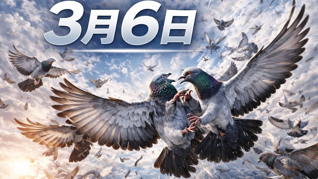 3月6日舎外風景　3月9日坂東野州持ち寄り日　5００㌔レース11日放鳩