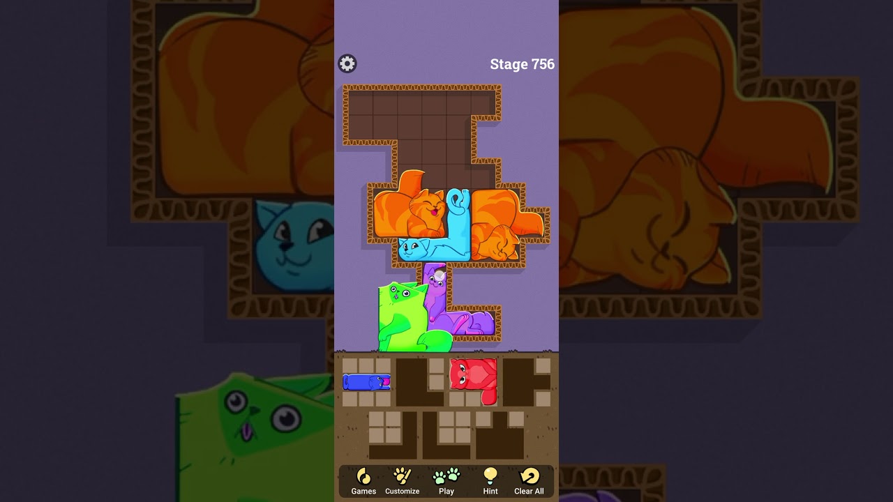 puzzle 🧩 cats Gameplay walkthrough #shorts #gaming #phoenixgaming