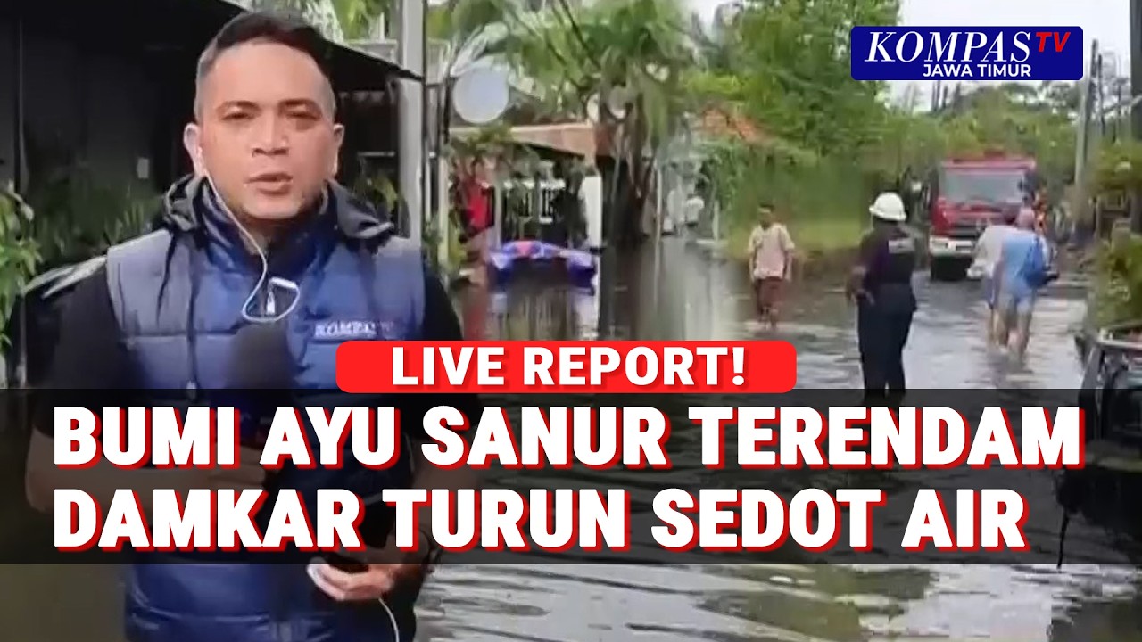 Kondisi Terkini Banjir Bumi Ayu Sanur Bali, Damkar Lakukan Penyedotan Intensif!