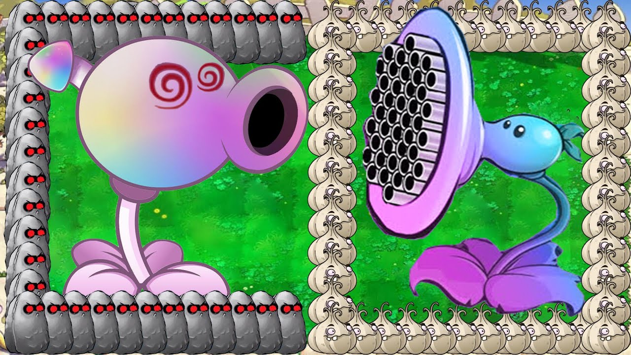Hypno Peashooter Melon X Hypno Pea Shroom Attack Giga Zomboss vs Gargantuar - Plants vs Zombies Hack