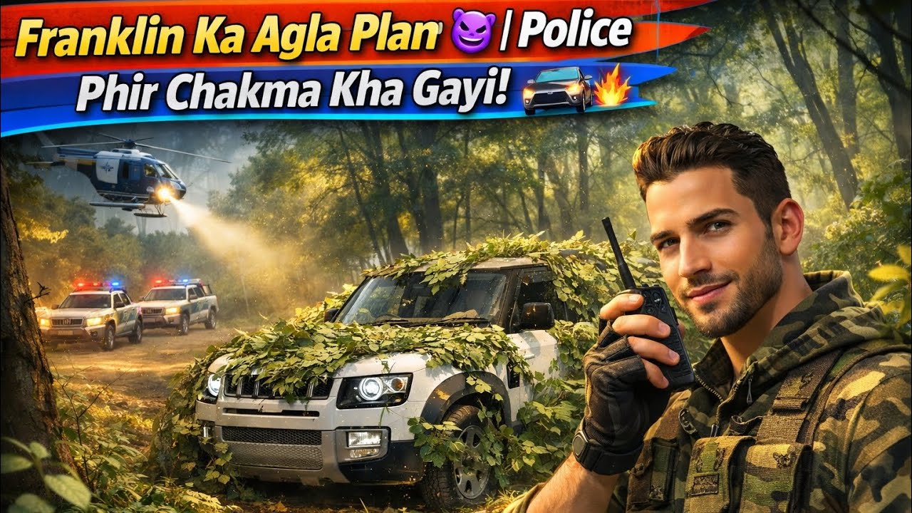 “Franklin Ka Agla Plan 😈 | Police Phir Chakma Kha Gayi!”🚓💥 #trending #gaming #gta #defender 