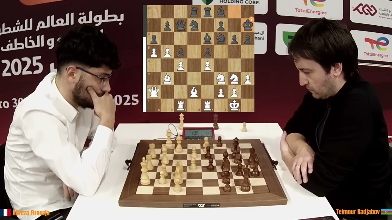 Alireza Firouzja (2813) vs Teimour Radjabov (2646) - FIDE World Blitz Championship 2025