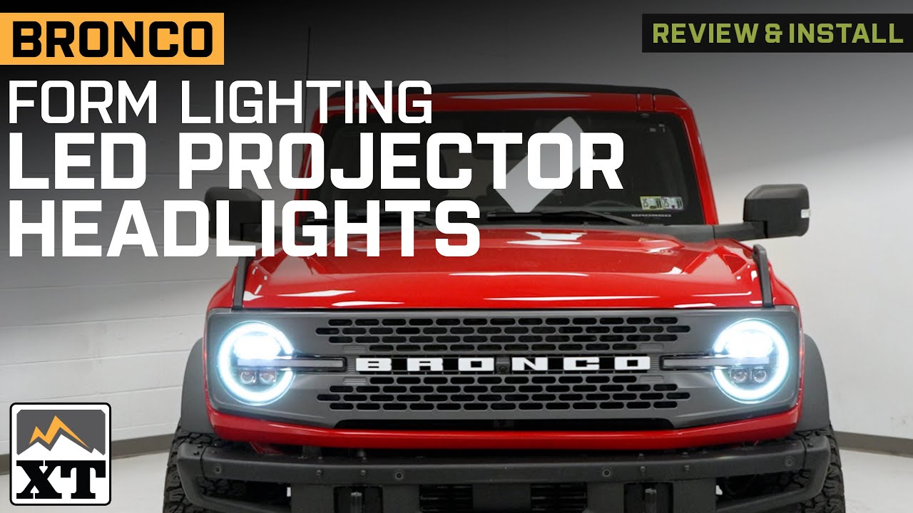 2021-2025 Bronco Form Lighting Sequential LED Projector Headlights Review & Install