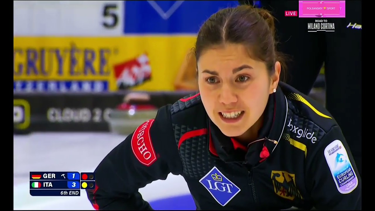 🛑 Germany - Italy. Women. 6 - 8 End. CURLING European Championships 2025.