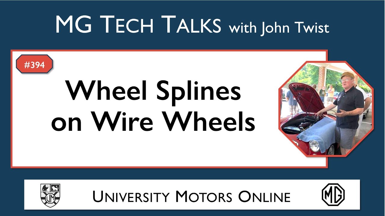 394 MG Tech | Wheel Splines on Wire Wheels