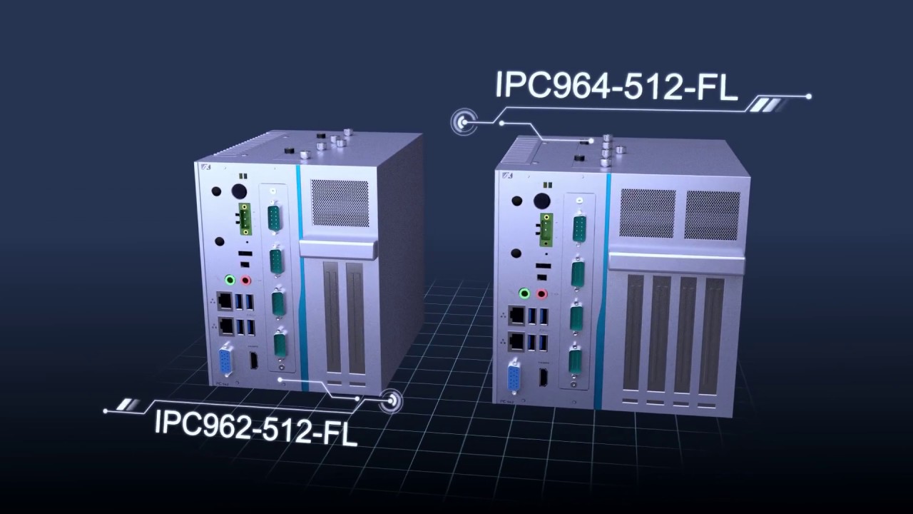 Axiomtek's IPC964-512-FL & IPC962-512-FL- Fanless Barebone System with Modular Design