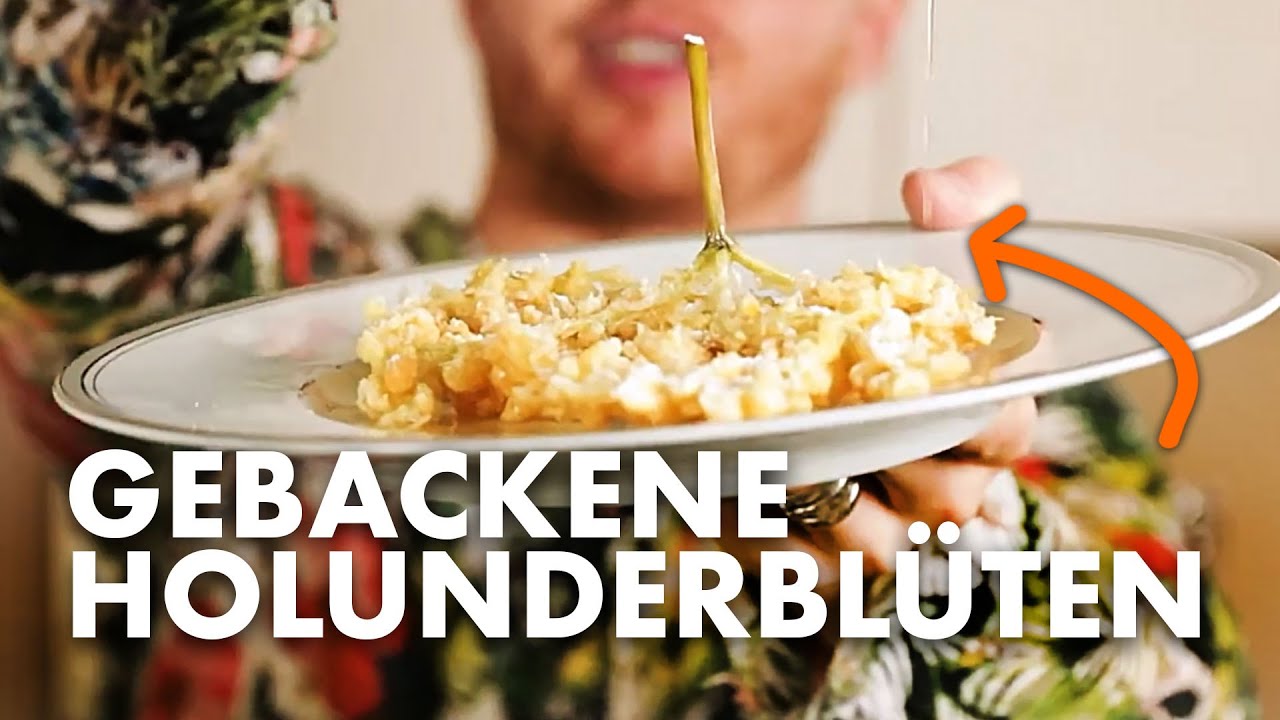 Gebackene Holunderbl&uuml;ten