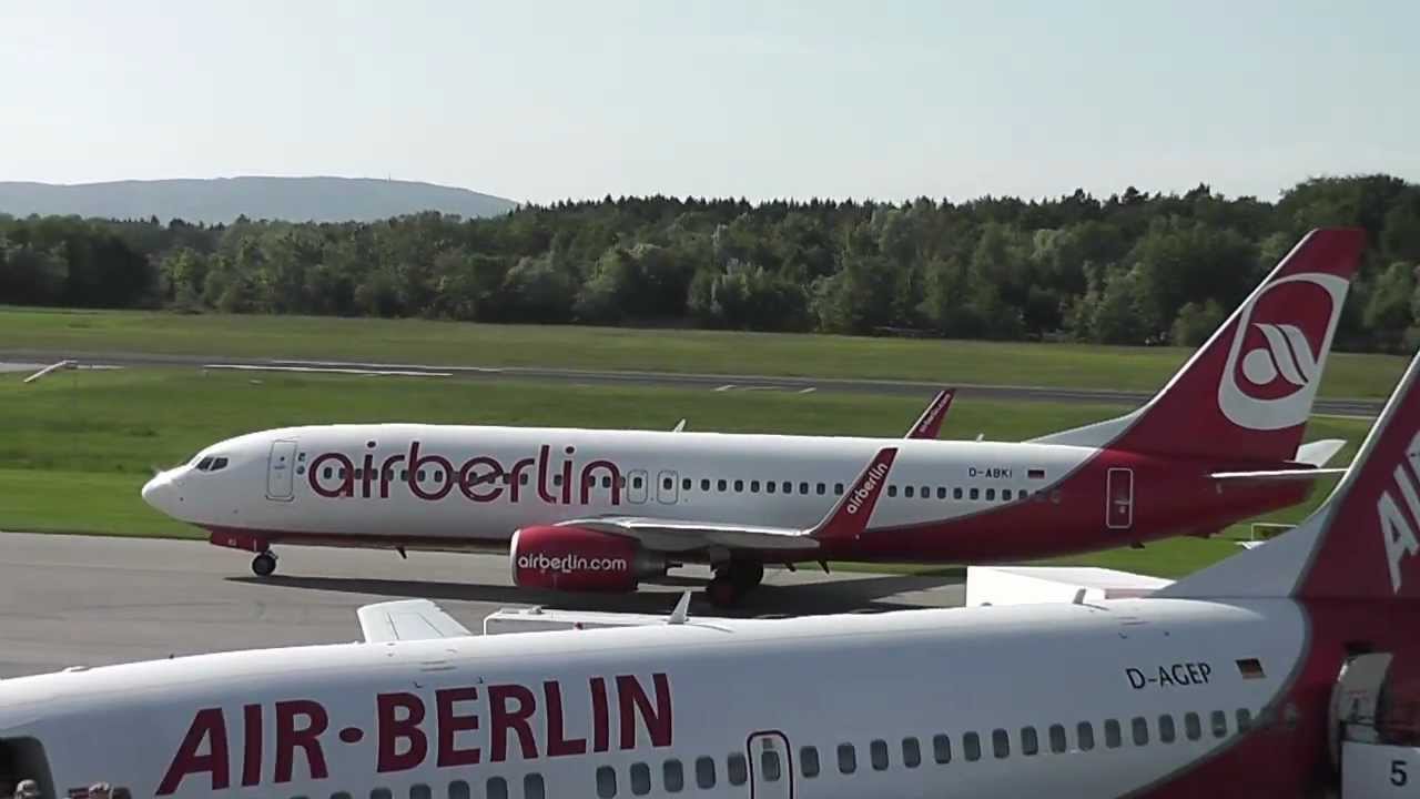 2X Air Berlin (737/738) and German Sky (738) at Friedrichshafen HD