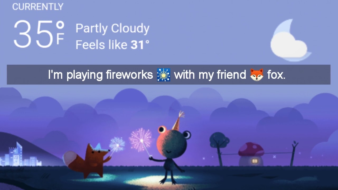 Google weather frog's tweets (from different region) #google #weather #frog 