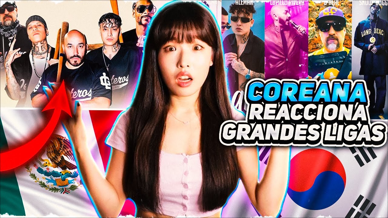 Coreana reacciona a Grandes Ligas 😂 Lupillo Rivera, Alemán, Santa Fe Klan, B-Real, Snoop Dogg