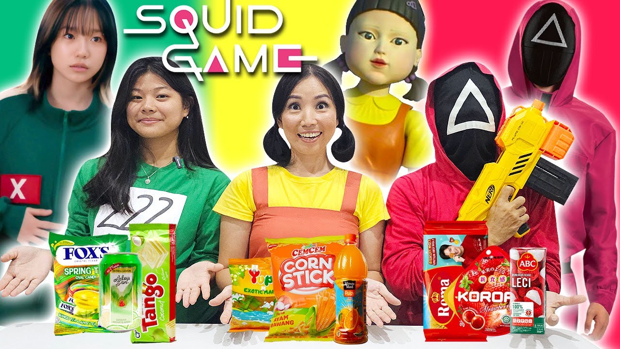 PILIH KARAKTER SQUID GAME SESUAI BUAH MAKANAN 1 WARNA ! Tantangan Lucu | CnX Adventurers