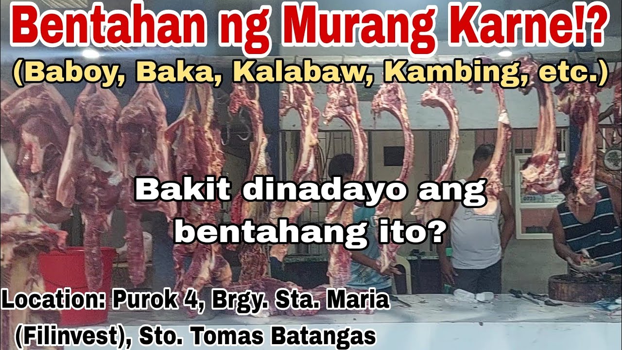 Dinadayong Meat Shop sa Sto. Tomas Batangas | Presyo ng Karne ng Baboy, Baka, Kalabaw, Kambing, etc.