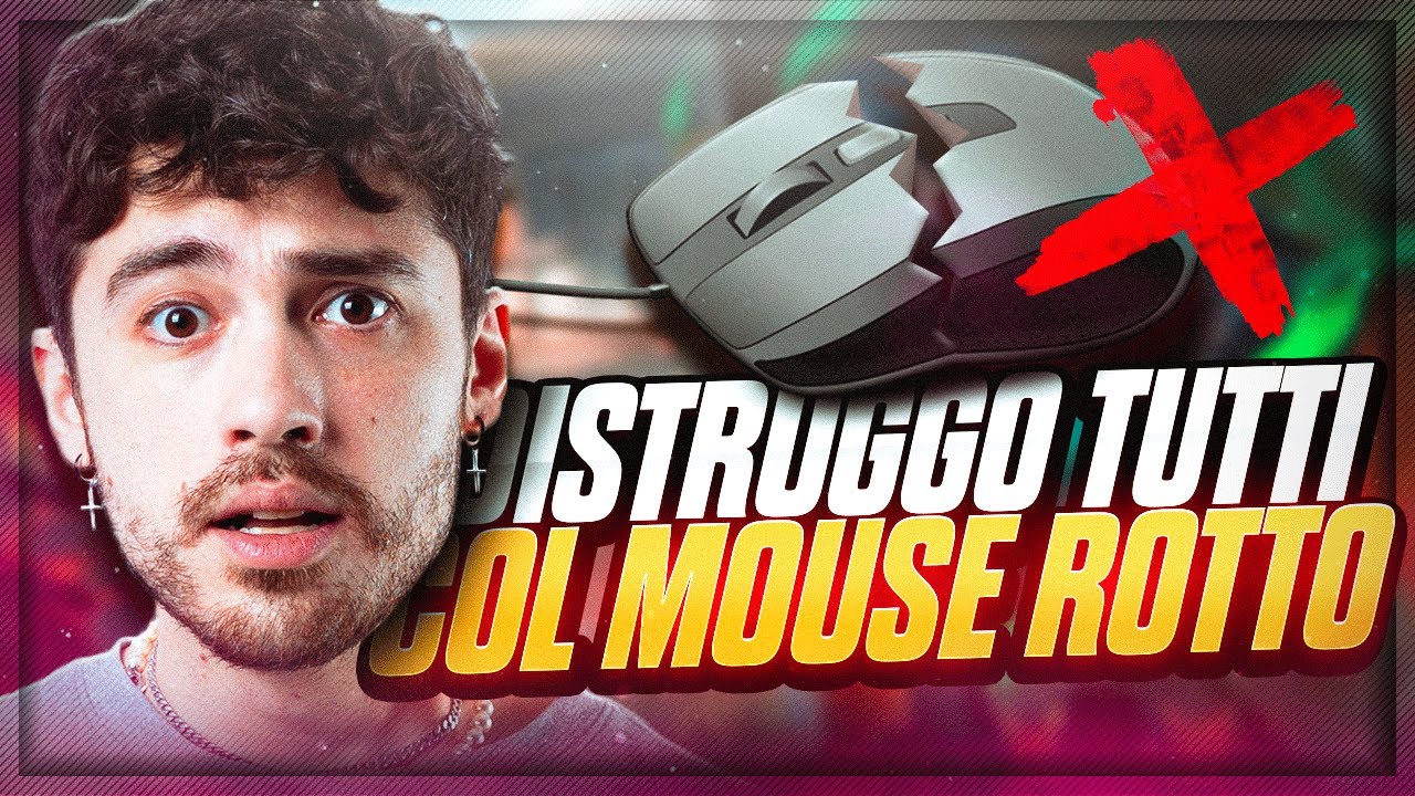 DISTRUGGO TUTTI e VINCO con il MOUSE ROTTO in RANKED!