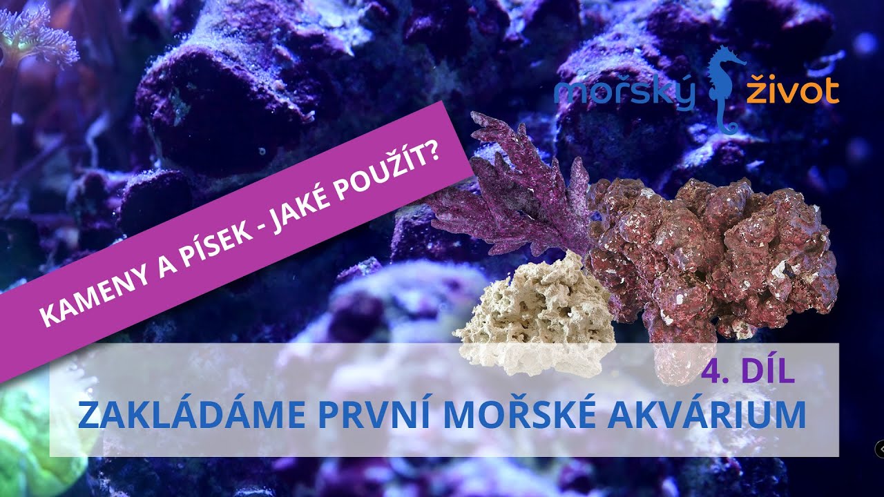 Zakládáme první mořské akvárium 4. díl - Materiály pro stavbu útesu, písek