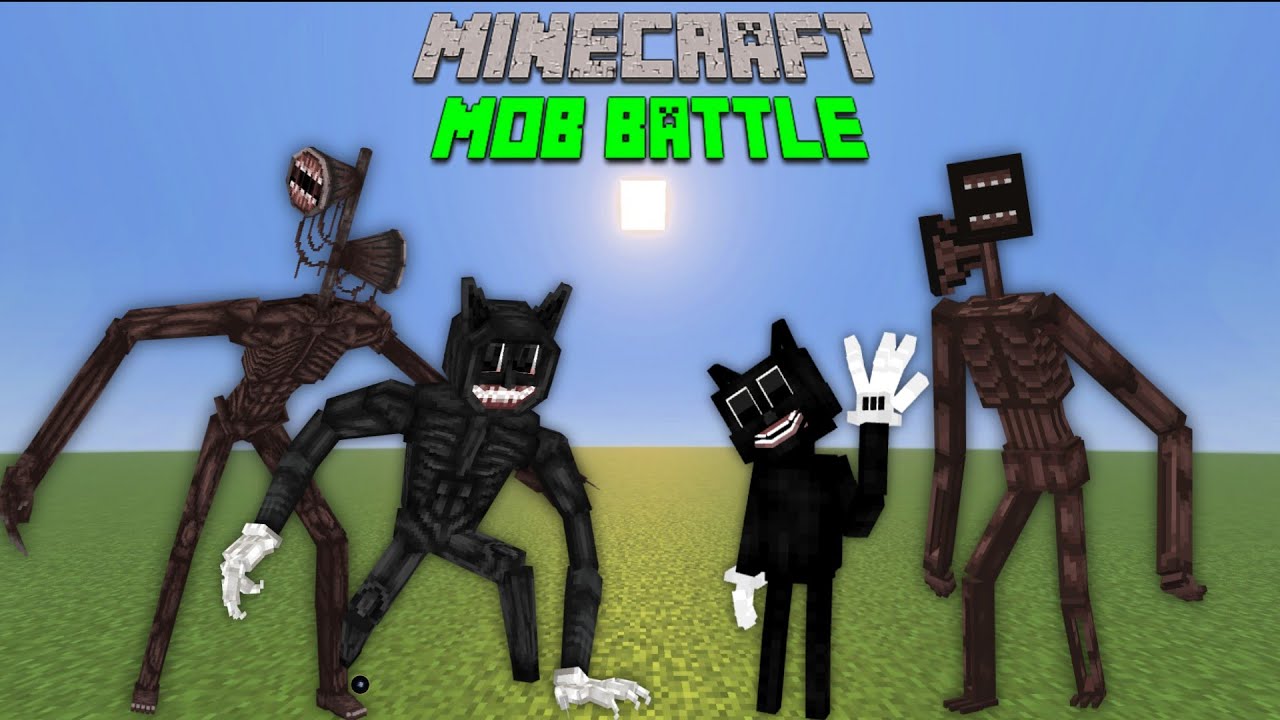 Trevor Henderson(GOJIDRAW) Vs Trevor Henderson(BendyTheDemon18) - Minecraft Mob Battle 