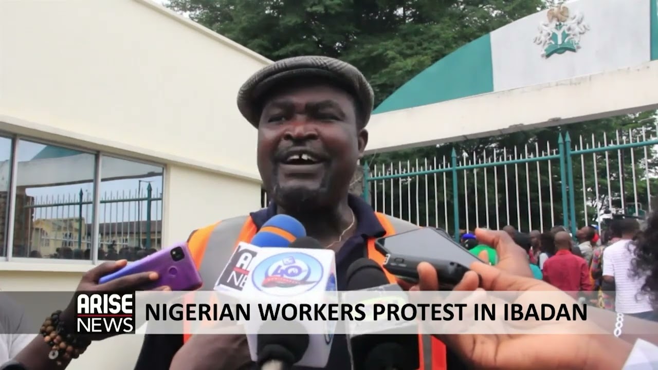 NIGERIAN WORKERS PROTEST IN IBADAN