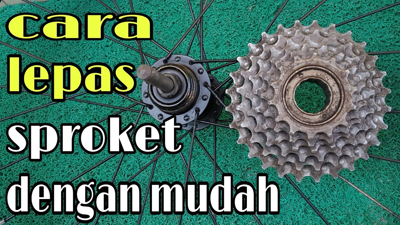 Cara melepas sproket ulir || Hanya Menggunakan Kunci Busi Motor