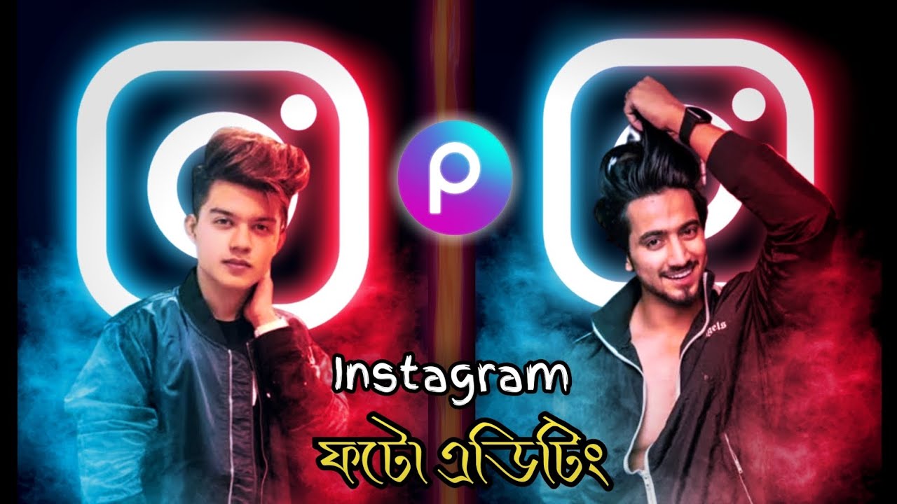 Instagram Dual Tone Photo Editing | ইনস্টাগ্রাম লোগো দিয়ে ফটো এডিটিং | Picsart Photo Editing | SoT