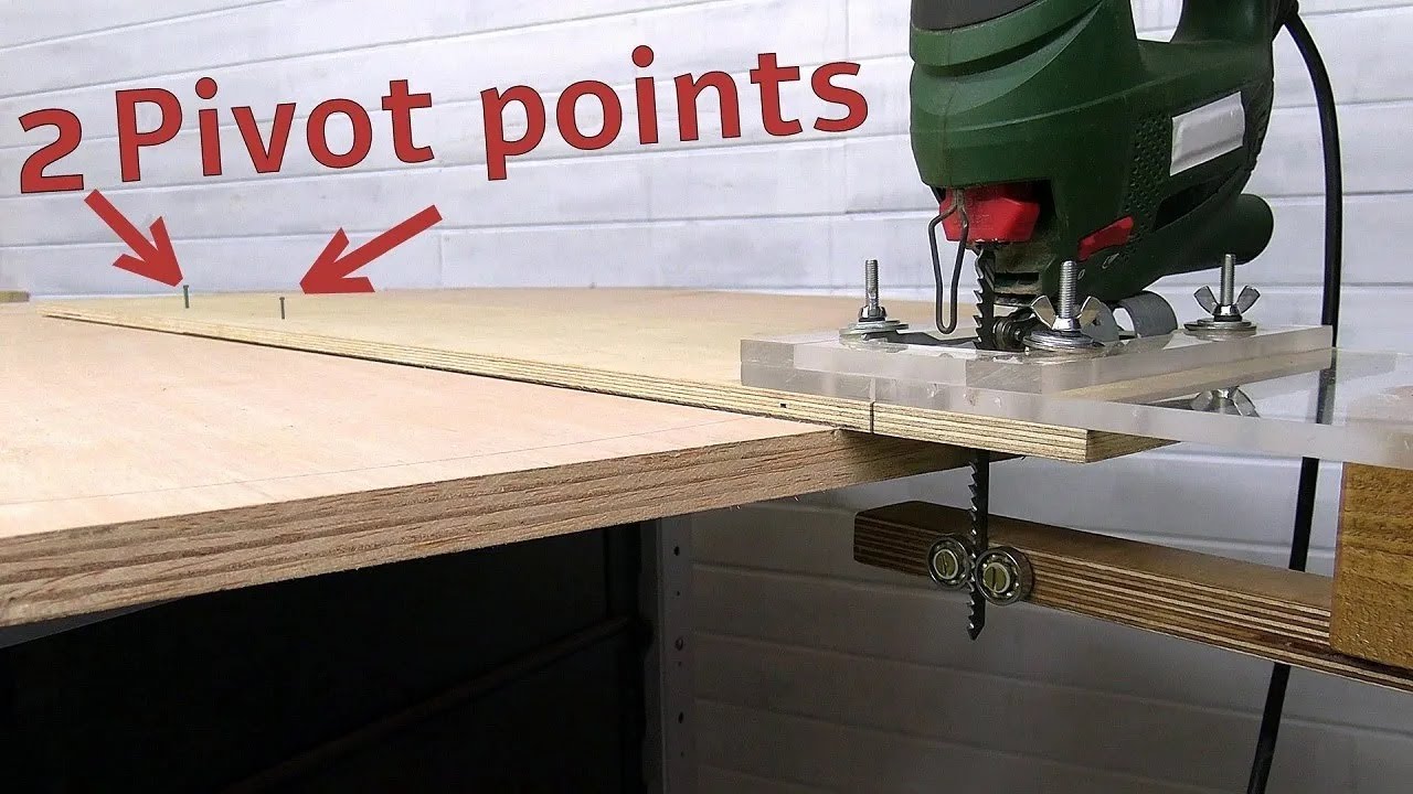 Amazing Double PIVOT Point circle cutting jig
