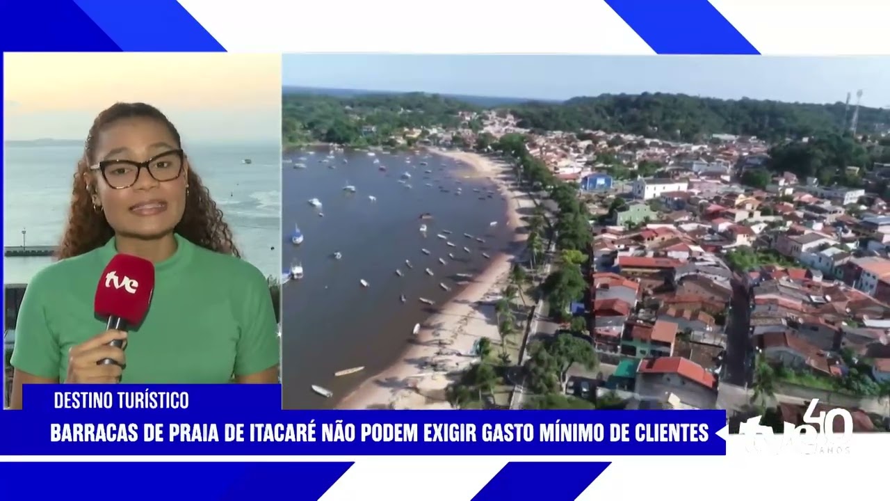 ITACARÉ PROÍBE CONSUMAÇÃO MÍNIMA EM BARRACAS DE PRAIA | TVE NOTÍCIAS 06/01/2026