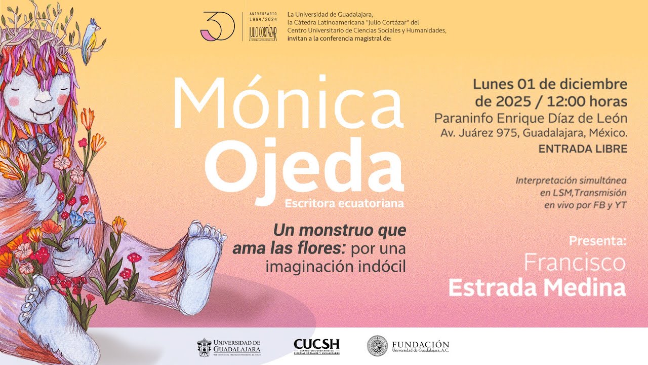 Mónica Ojeda en la Cátedra Cortázar