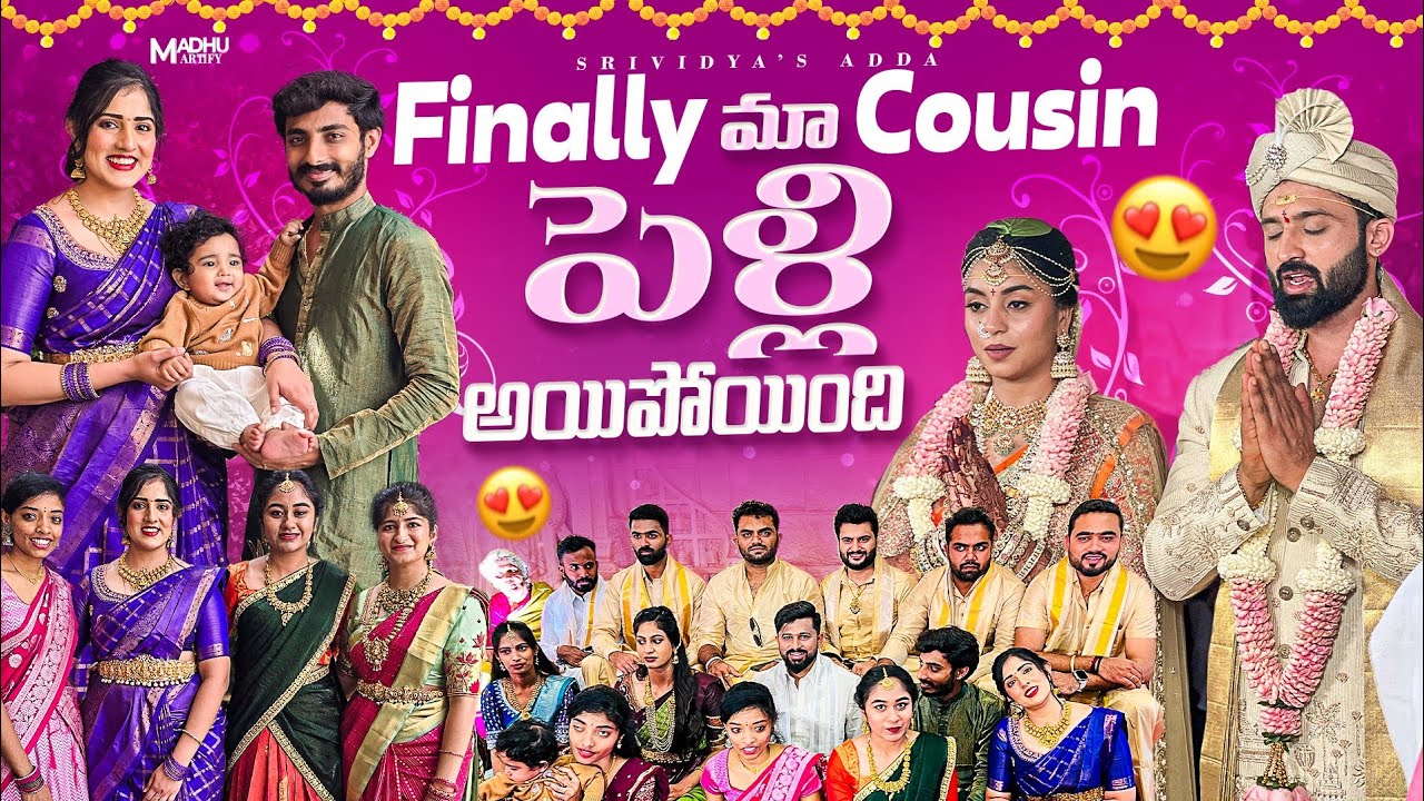 Cousin’s Wedding Video ♥️| Traditional South Indian Wedding 💐| Telugu Wedding Vlog 🥰| Family Vlog 