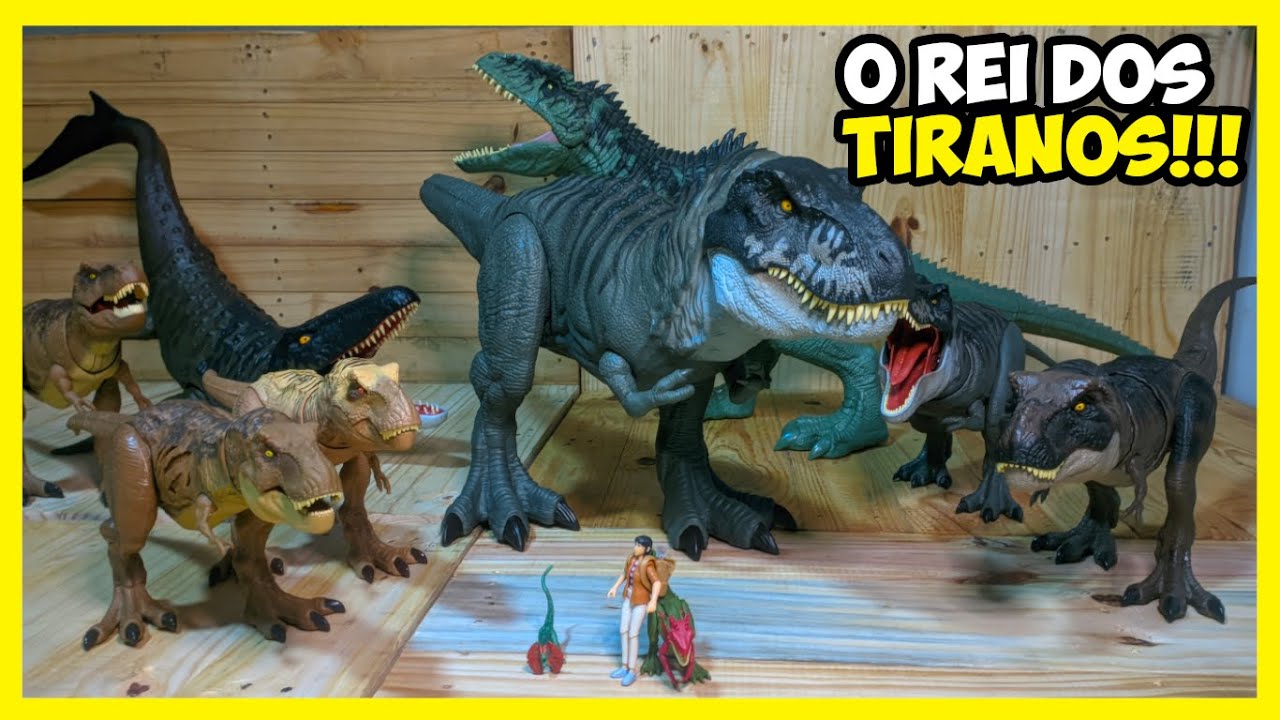 Dinossauro Jurassic World Rebirth T rex Colossal Mattel