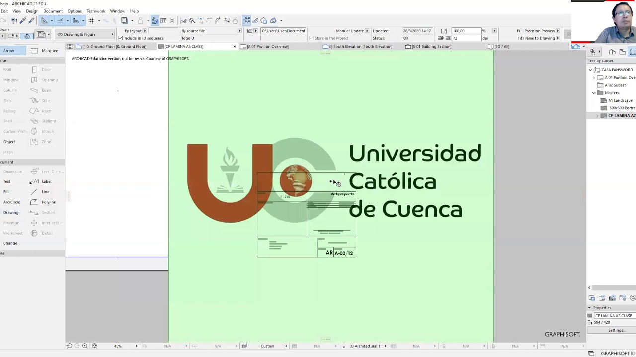 ARMADO DE LAMINAS - ARCHICAD