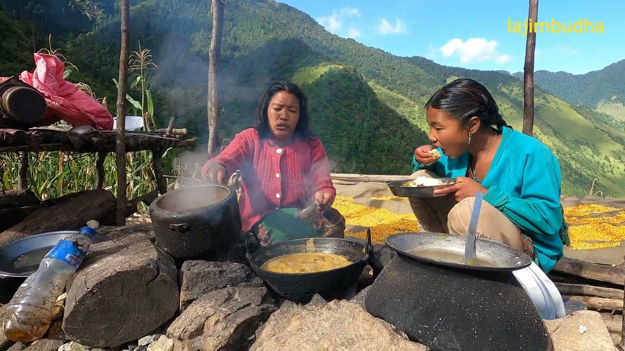 Life in the Himalayas:  Organic Food & Simple Living || lajimbudha ||
