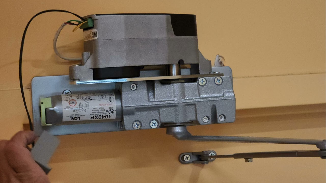 LCN 6440 door operator wireing with electronic strike and power supply