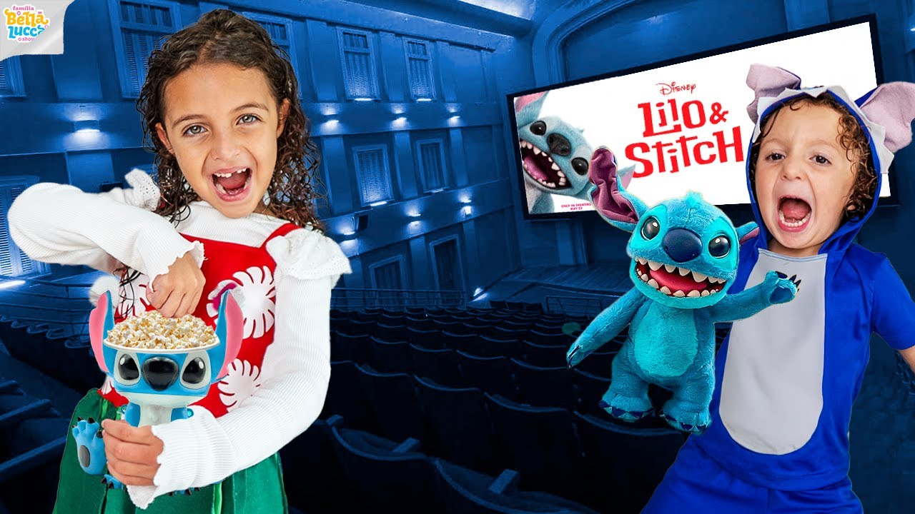 ASSISTIMOS LILO E STITCH NO CINEMA - FAMÍLIA BELLA E LUCCA SHOW