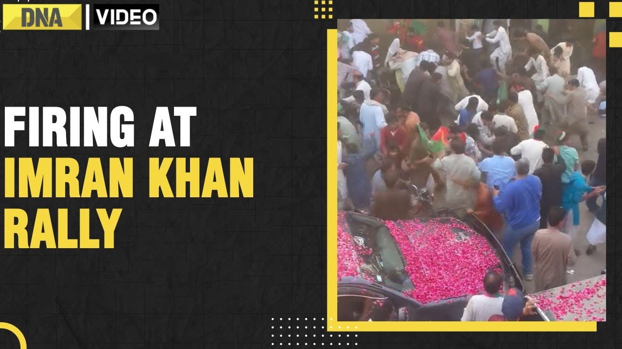 Firing at Ex-Pakistan PM Imran Khan's rally, 5 injured, including Imran Khan