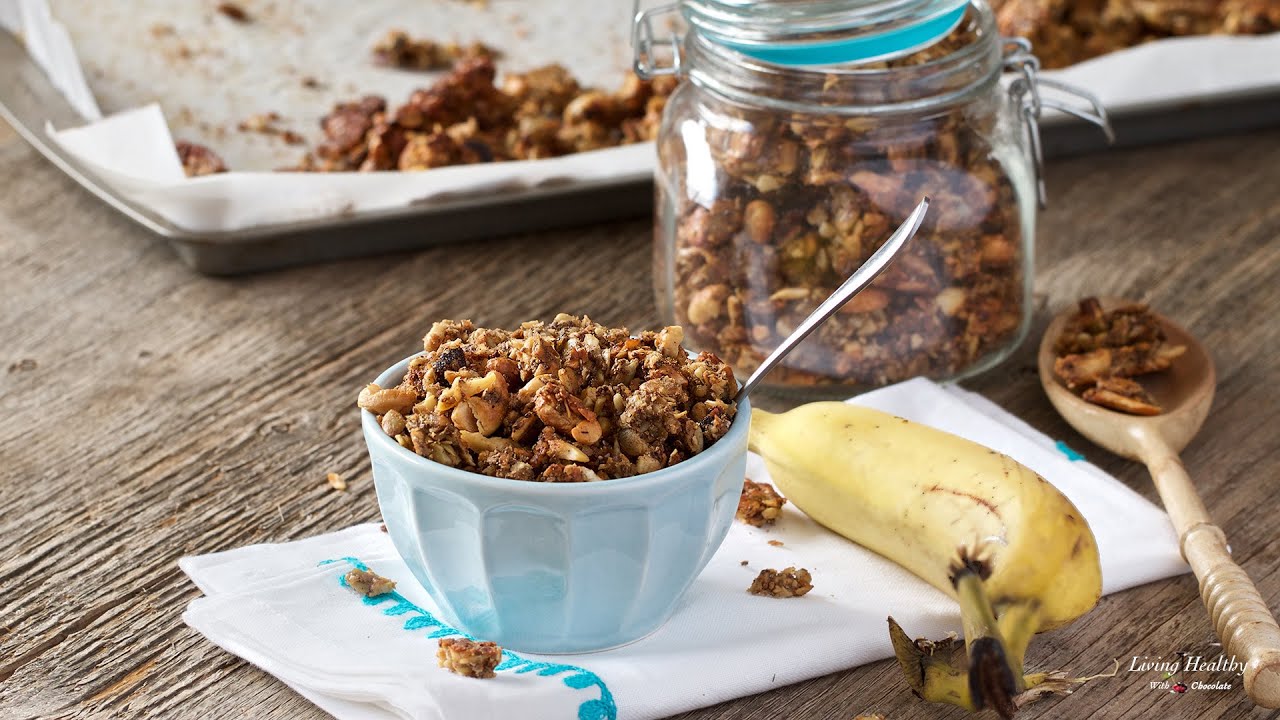 Banana Granola (Oat Free Granola!) (Vegan, Paleo, Gluten-free)
