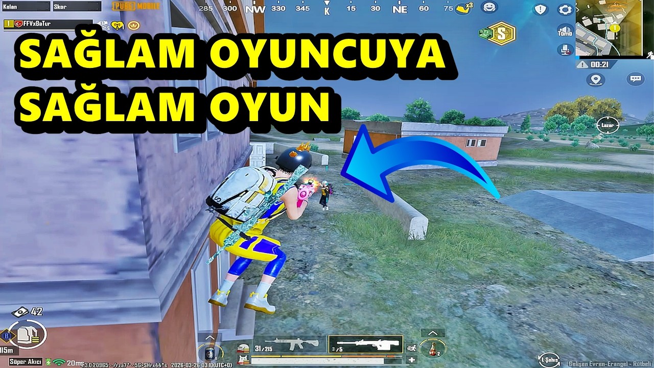 SAĞLAM OYUNCUYA SAĞLAM OYUN !  M&Uuml;THİŞ MA&Ccedil; BATUR GAME SOLO SQUAD PUBG MOBİLE