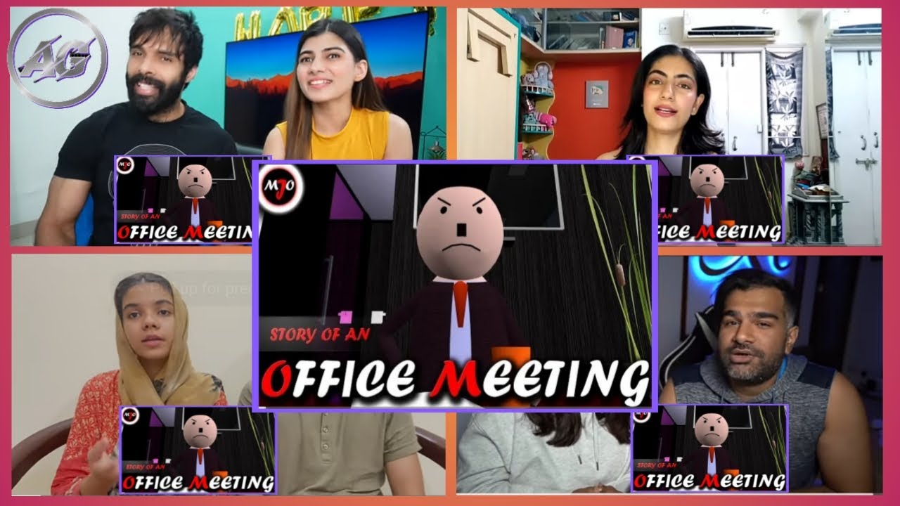 MAKE JOKE OF || MJO || - STORY OF AN OFFICE MEETING | AG Mixed Mashup | Reaction !!