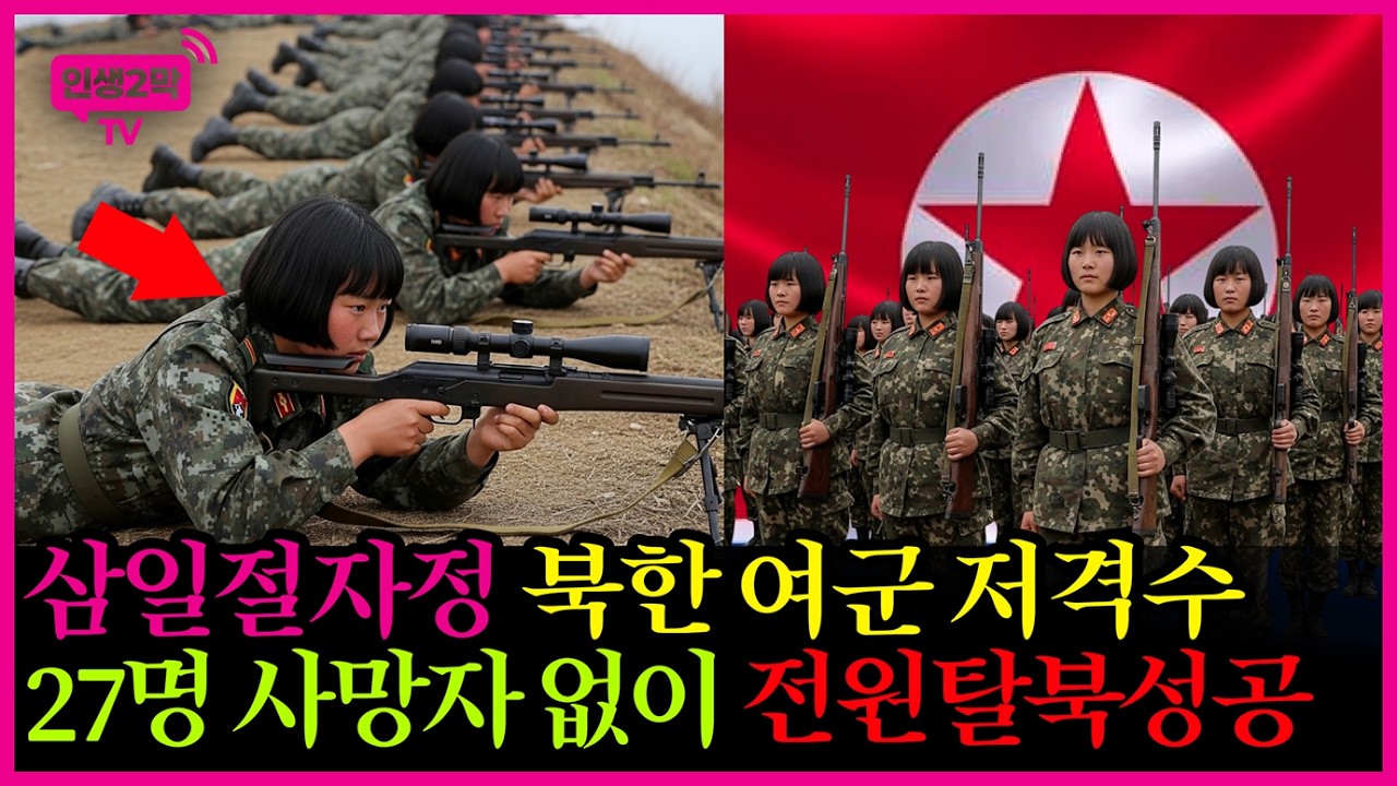 삼일절 자정 북한 여군 저격수 27명 사망자 없이 전원 탈북 성공한 이유