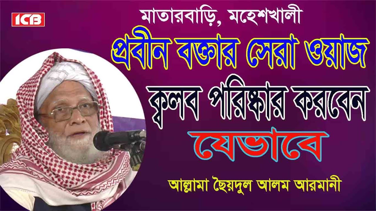 ক্বলব পরিষ্কার করবেন যেভাবে | ছৈয়দুল আলম আরমানী | Mawlana Saidul Alam Armani | বাংলা ওয়াজ মাহফিল