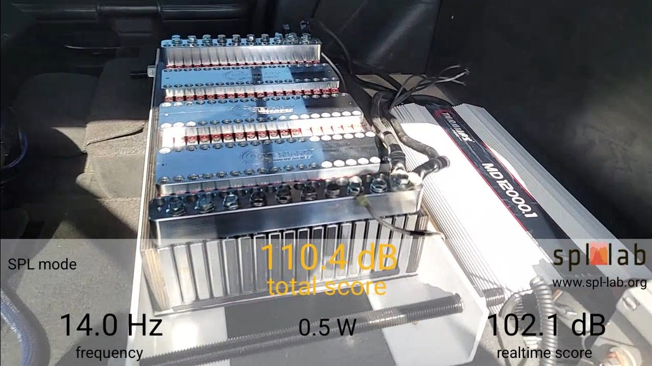 Taramps MD 12000.1 Meter And Clamp Test On 90ah Honda Insight Car Audio Lithium Battery