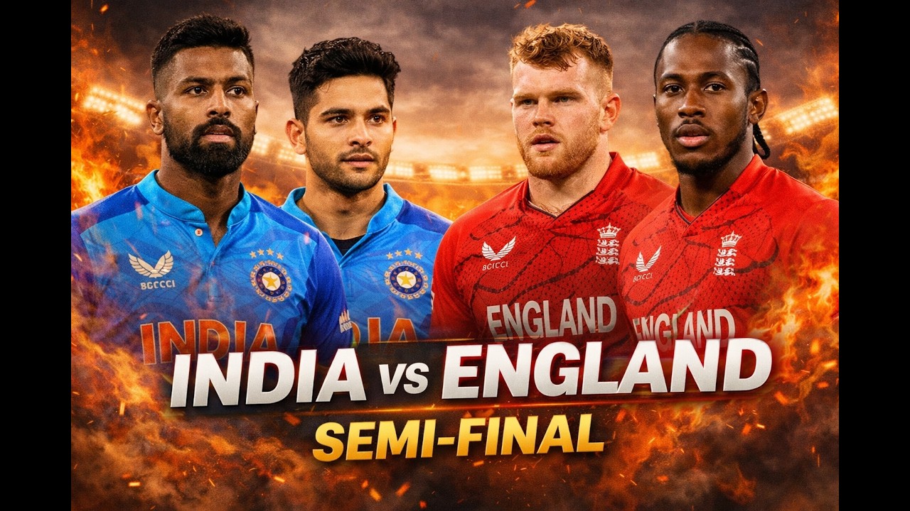 India vs England 🔥 T20 World Cup 2026 Semi-Final Showdown | Who Goes to the Final?