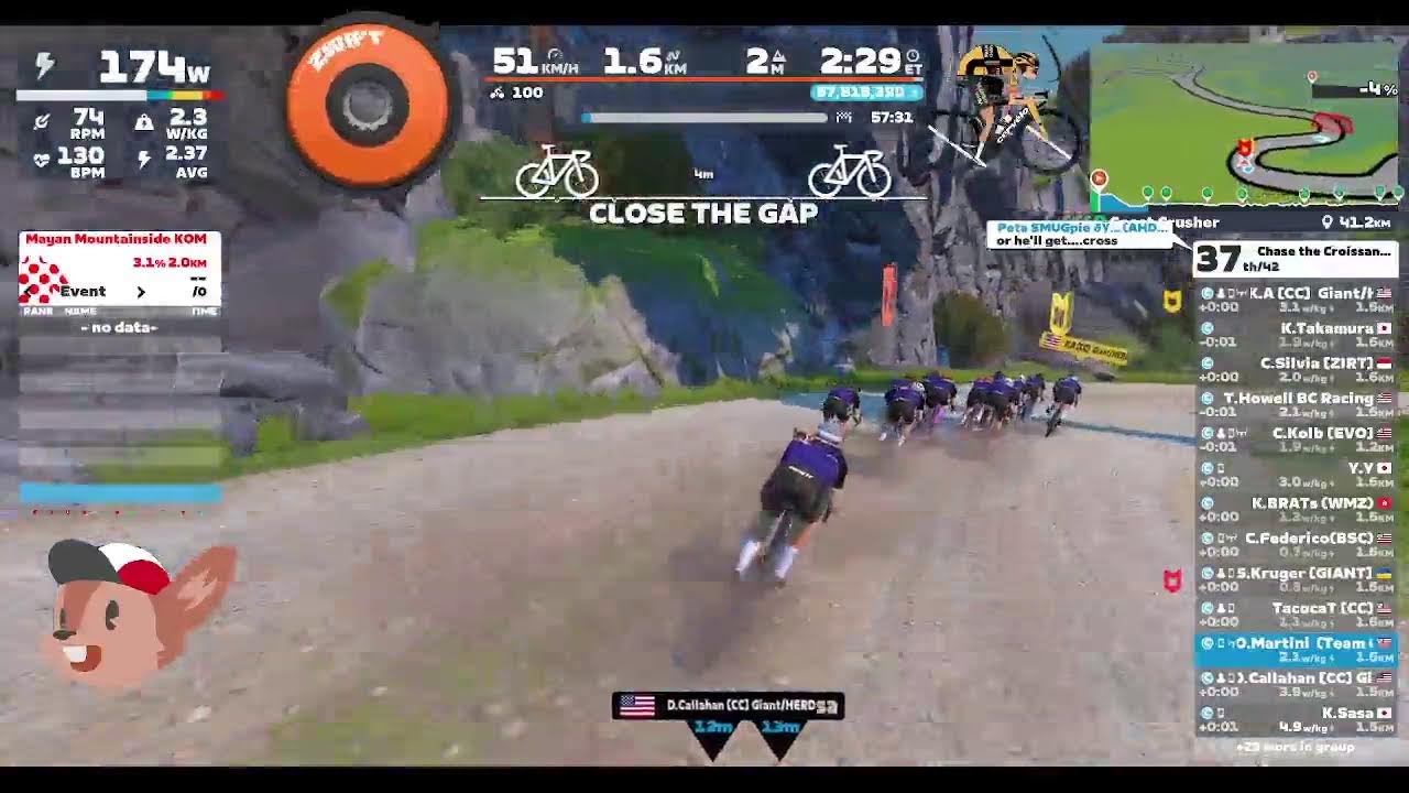 chase the croissant ride p/b team Giant