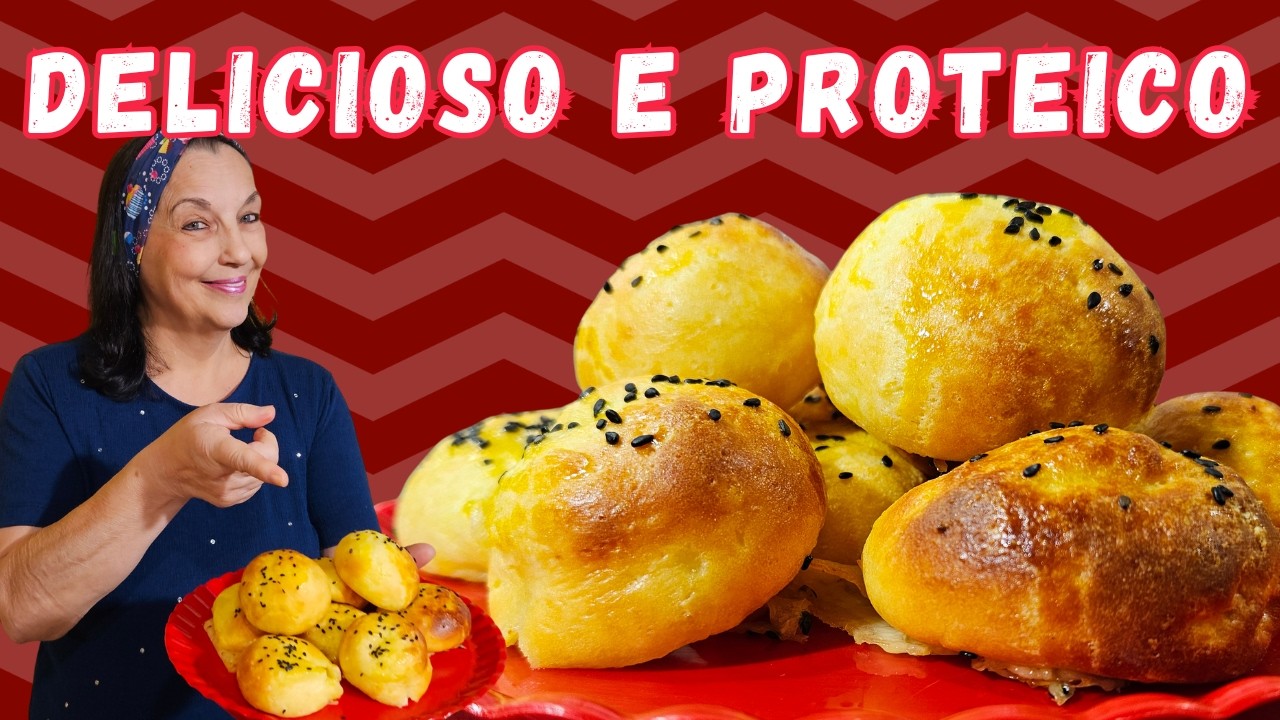PÃOZINHO DE BATATA PROTEICO SEM NENHUMA FARINHA