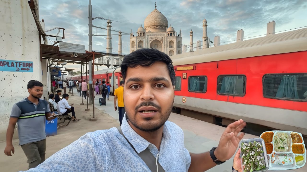 Patna to Ahmedabad in Azimabad Express | ट्रेन से दिखता है ताजमहल 