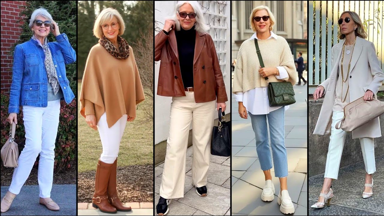 ELEGANT WOMEN OVER 50,60,70🔥| NEW TRENDY AUTUMN OUTFIT IDEAS COLLECTION 2025