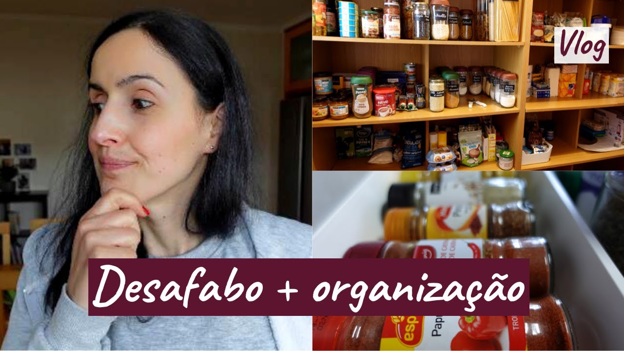 Desabafo sobre ansiedade nestes tempos, despensa organizada + gaveta das especiarias