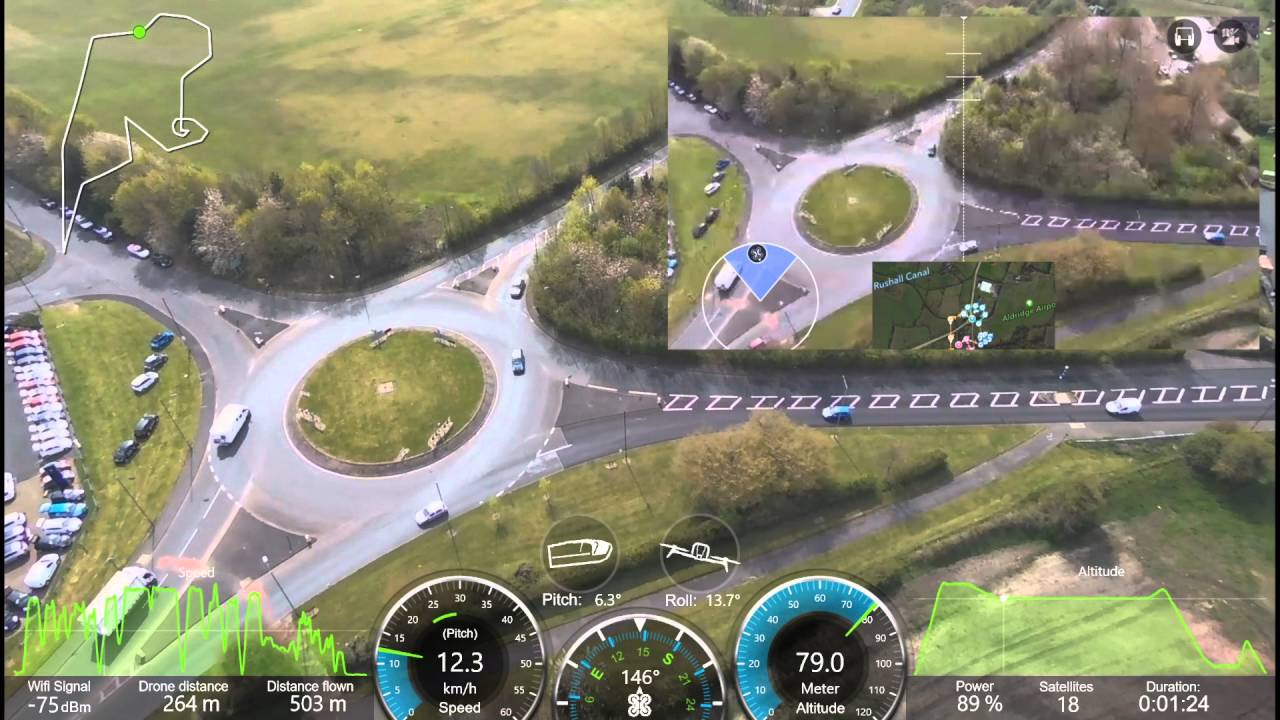 Parrot Bebop Flight Plan with 3 POIs