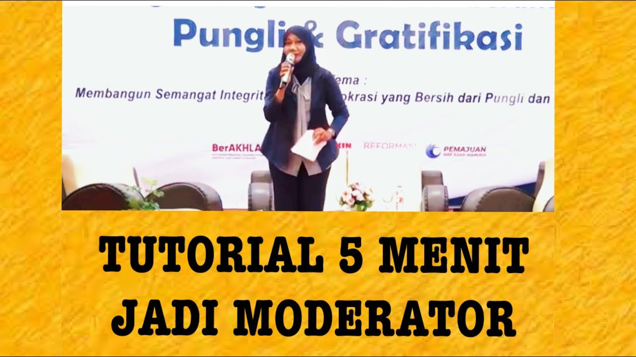 TUTORIAL 5 MENIT MENJADI MODERATOR ACARA DIALOG INTERAKTIF #publicspeaking #moderator #tutorial