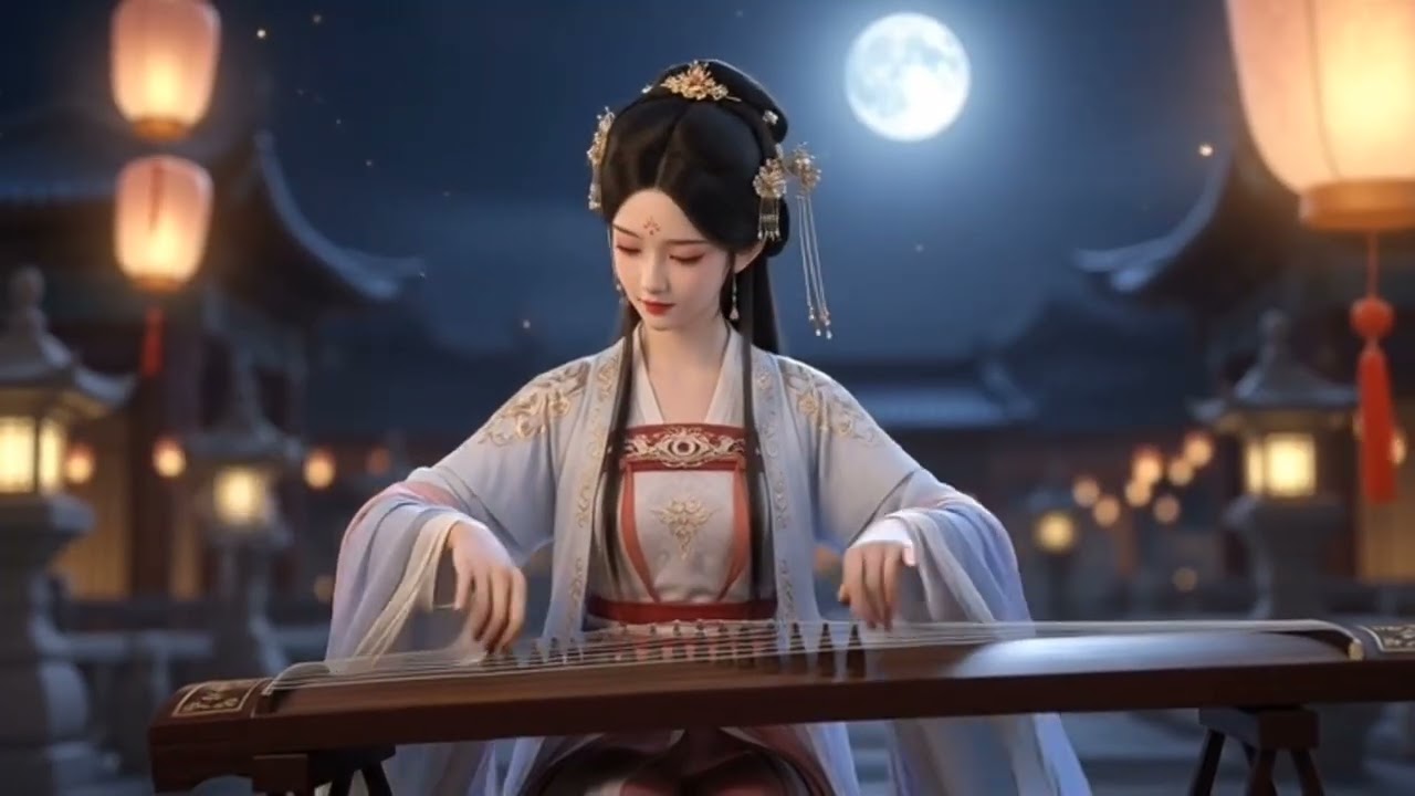 A Serene Night with Traditional Chinese Music